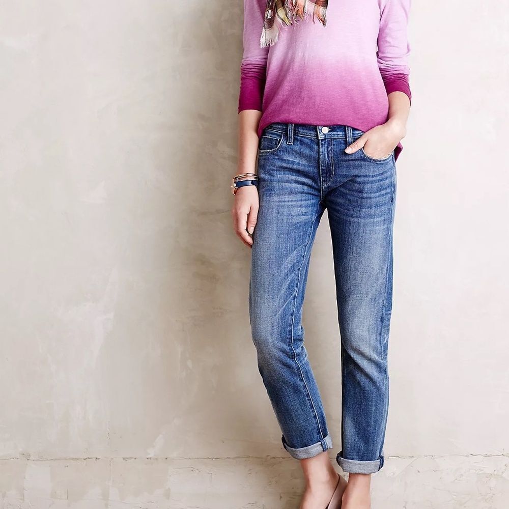 Anthro Pilcro And The Letterpress Hyphen Straight Leg Jeans Sz 30